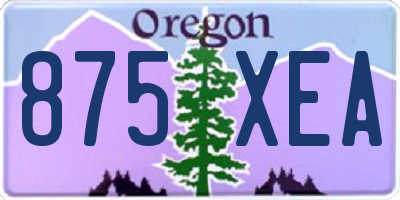 OR license plate 875XEA