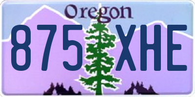 OR license plate 875XHE