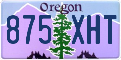 OR license plate 875XHT