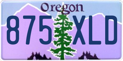 OR license plate 875XLD
