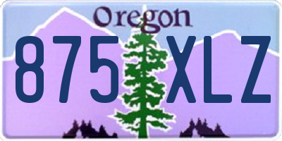 OR license plate 875XLZ