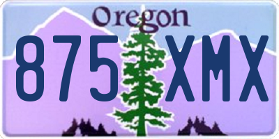 OR license plate 875XMX
