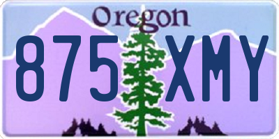 OR license plate 875XMY