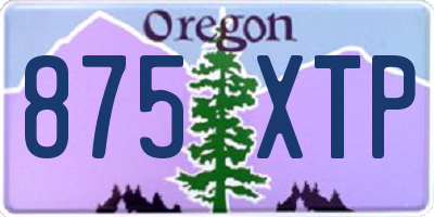 OR license plate 875XTP