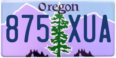 OR license plate 875XUA