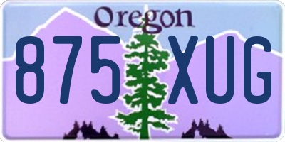 OR license plate 875XUG