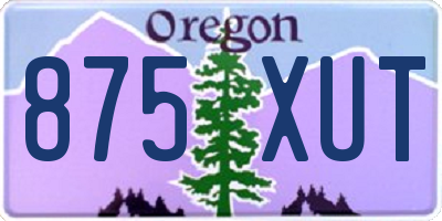 OR license plate 875XUT