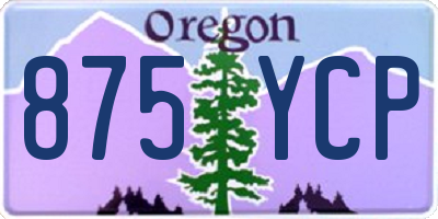 OR license plate 875YCP