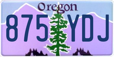 OR license plate 875YDJ