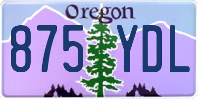 OR license plate 875YDL
