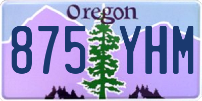 OR license plate 875YHM