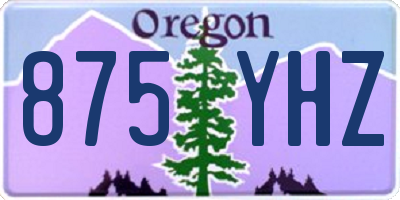 OR license plate 875YHZ