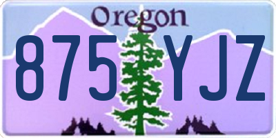 OR license plate 875YJZ