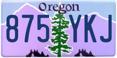 OR license plate 875YKJ