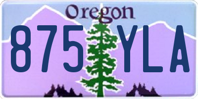 OR license plate 875YLA