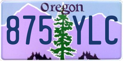 OR license plate 875YLC