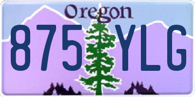OR license plate 875YLG
