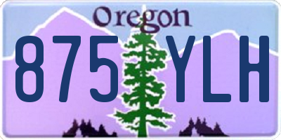 OR license plate 875YLH
