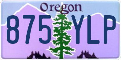 OR license plate 875YLP