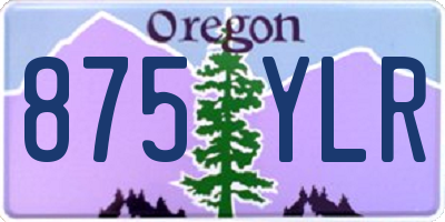 OR license plate 875YLR