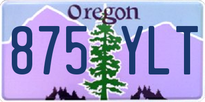 OR license plate 875YLT