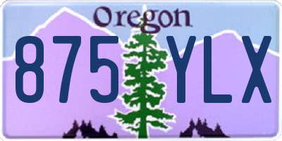 OR license plate 875YLX