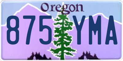 OR license plate 875YMA