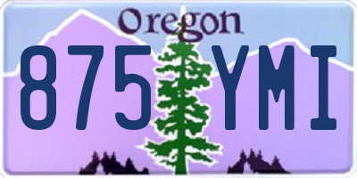 OR license plate 875YMI