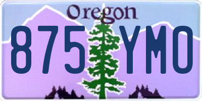 OR license plate 875YMO