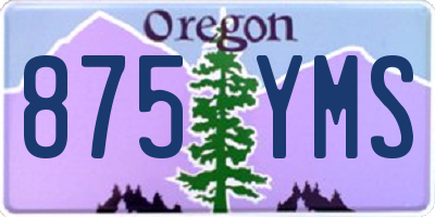 OR license plate 875YMS