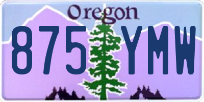 OR license plate 875YMW