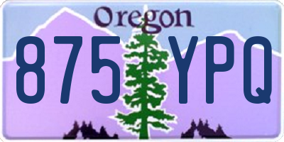 OR license plate 875YPQ