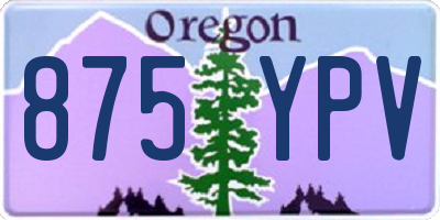 OR license plate 875YPV