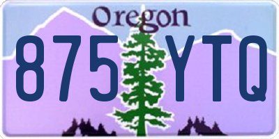 OR license plate 875YTQ