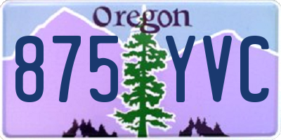 OR license plate 875YVC