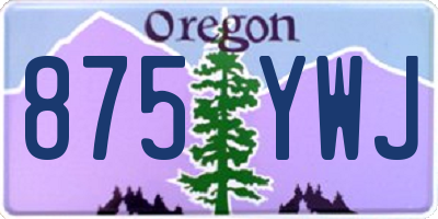 OR license plate 875YWJ