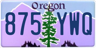 OR license plate 875YWQ