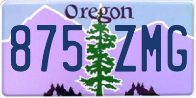 OR license plate 875ZMG