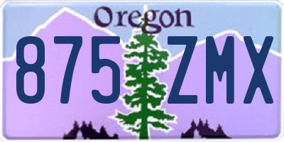 OR license plate 875ZMX