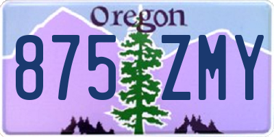OR license plate 875ZMY