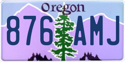 OR license plate 876AMJ