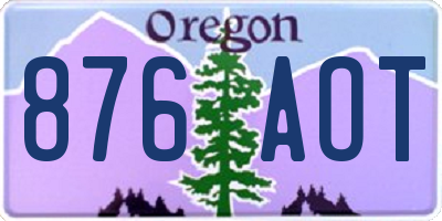 OR license plate 876AOT