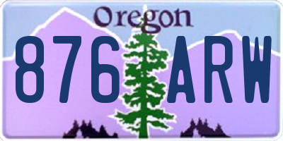 OR license plate 876ARW