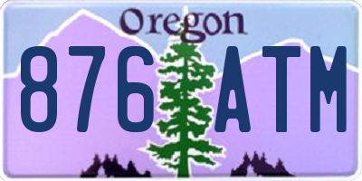 OR license plate 876ATM