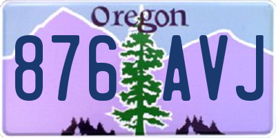 OR license plate 876AVJ