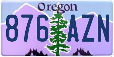 OR license plate 876AZN