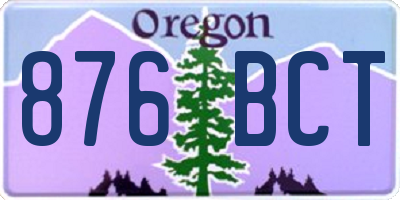OR license plate 876BCT