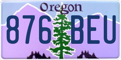 OR license plate 876BEU