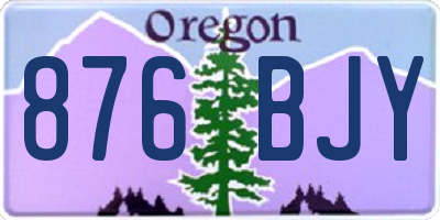OR license plate 876BJY