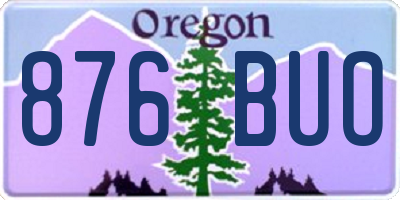 OR license plate 876BUO